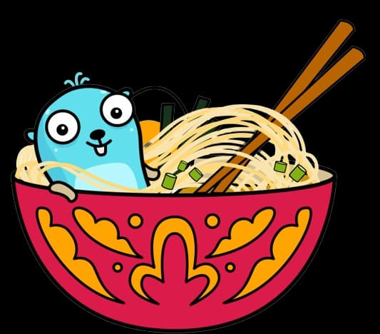 Golang dans un poké bowl